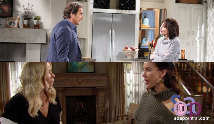 Steffy taunts Brooke while Taylor tells Ridge that Brooke betrayed him